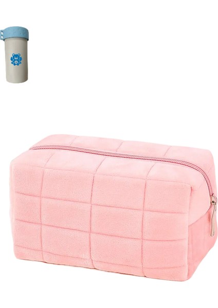 Büyük Kozmetik Çantası Tatlı Peluş Fermuarlı Saklama Çantası Çanta Çok Fonksiyonlu (Yurt Dışından)