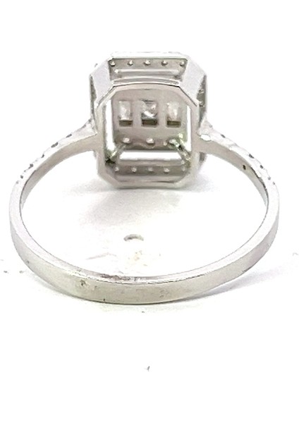 0,5 Ct 2,0 gr Baget Pırlanta Yüzük
