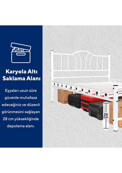Bella Çift Kişilik Ferforje Tarz Metal Karyola indirimleri