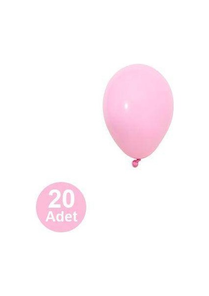 5 Inch Pastel Mini Pembe Balon 20 Adet
