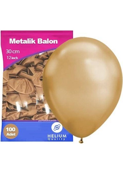 Gold Balon Metalik 100 Adet