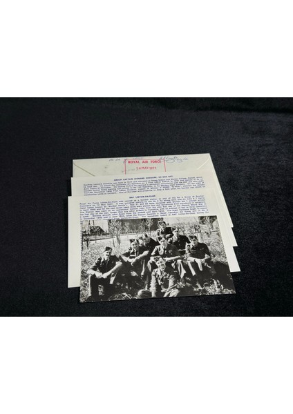 1977 Ingiltere Kraliyet Hava Kuvvetleri Raf Gc Leonard Cheshire Vc Cover Sgd Leonard Cheshire Vc Royal Air Force Fdc Ilk Gün Zarfı Islak Imzalı Limited fırsatları