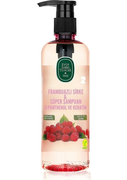 Frambuazlı Sirke & Süper Şampuan 500 ml x 2 Adet