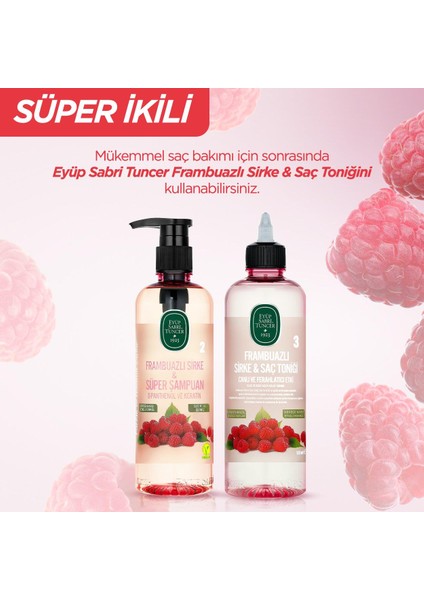 Frambuazlı Sirke & Süper Şampuan 500 ml x 2 Adet