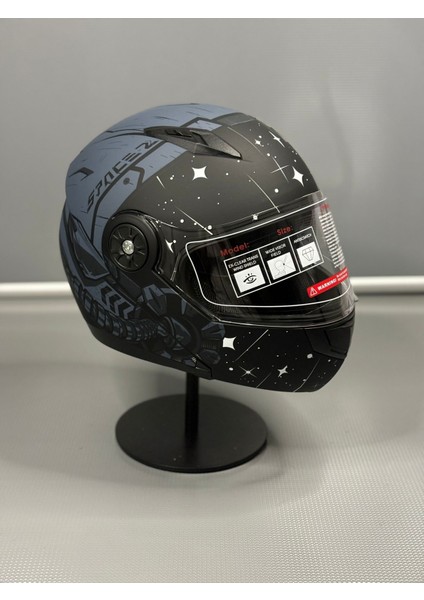 Scharf Jk 115 Güneş Vizörlü Çene Açılır Kask