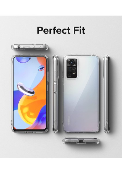 Xiaomi Redmi Note 11 Pro / 12 Pro 4g Uyumlu 3D Kamera Korumalı Sararmaz Darbe Emici Şeffaf Kapak