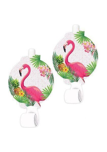 Flamingo Parti Düdüğü 6 Adet