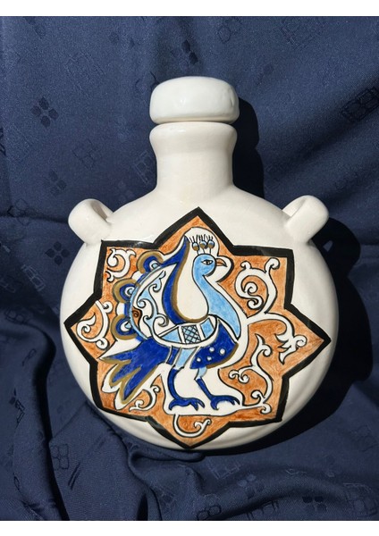 Selçuklu Desenli Çini Tabak ve Matara