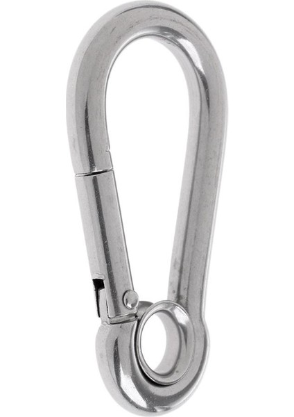 Paslanmaz Çelik Karabina Yaylı Klips Dış D Şekilli Anahtarlık I 5 x 50 mm Için (Yurt Dışından)