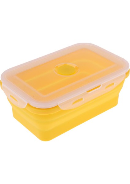 Öğle Ği Kutusu Bento Tasarruf Kabı Mikrodalga Için 800ML Sarı (Yurt Dışından)