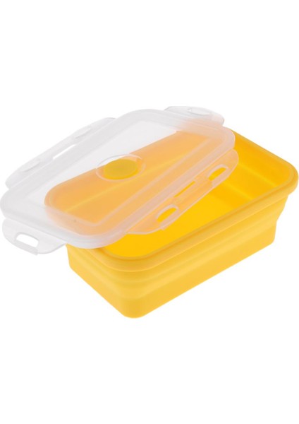 Öğle Ği Kutusu Bento Tasarruf Kabı Mikrodalga Için 800ML Sarı (Yurt Dışından)