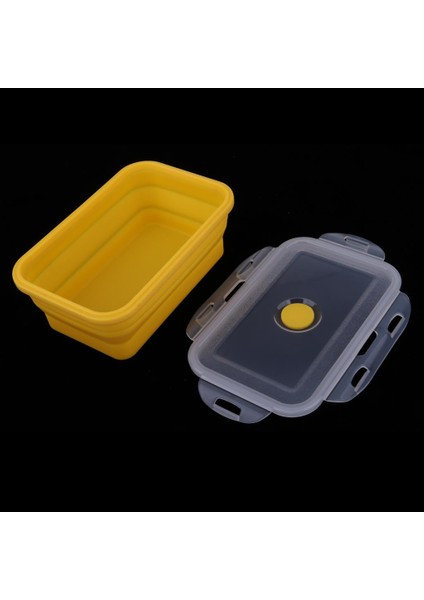Öğle Ği Kutusu Bento Tasarruf Kabı Mikrodalga Için 800ML Sarı (Yurt Dışından)