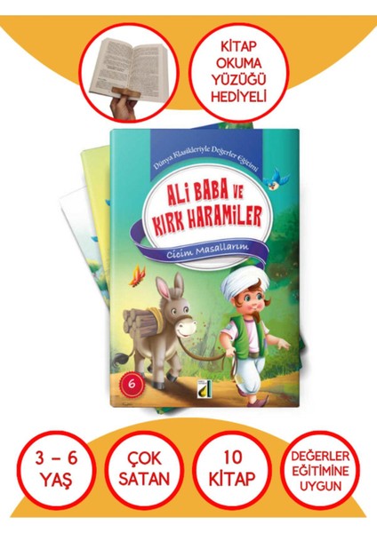 1.sınıf Çocuklar Için Öğretmen Tavsiyeli Masallar 10 Kitap Mini