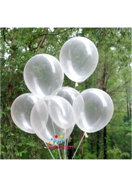 Alp Kids Şeffaf Boş Balon Parti Doğum Günü Nişan 15 Adet 3 cm