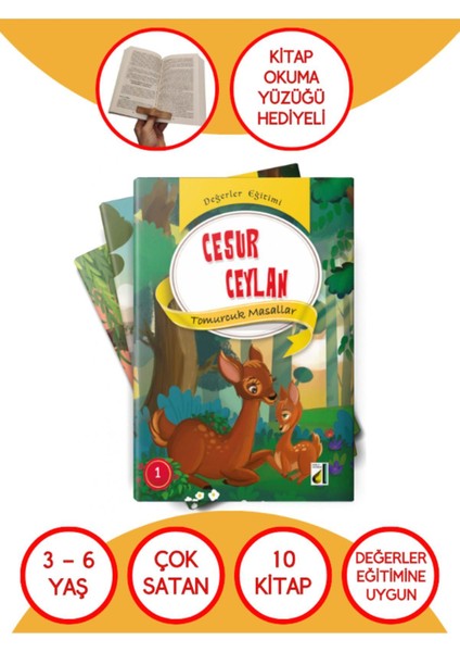 1.sınıf Çocuklar Için Değerler Eğitimine Uygun Mini Eserler 10 Kitap