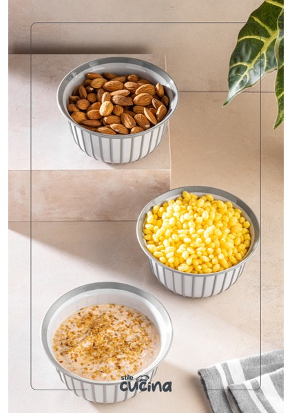 Linea 3’lü Pratik Çerezlik Gri 500 ml fiyatları