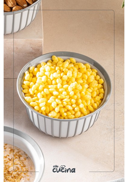 Linea 3’lü Pratik Çerezlik Gri 500 ml modelleri