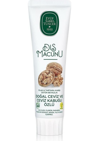 Doğal Ceviz ve Ceviz Kabuğu Özlü Diş Macunu 90 ml 4 Adet fiyatları