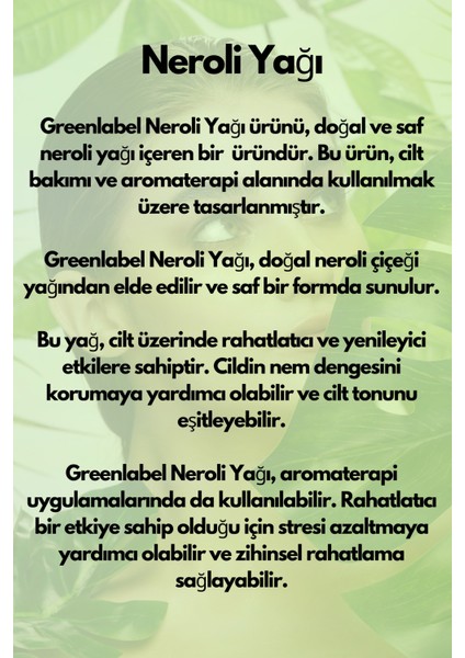 Green Label Neroli Yağı 10 Ml.