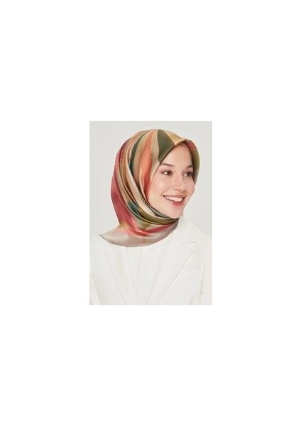 Nostalji Serisi Twill Ipek Eşarp 8507D-05