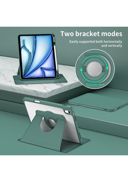 Apple iPad Air 11 Inç 6. Nesil (2024) Yatay ve Dikey Dönebilen Standlı Kalem Şarjına Uygun Darbe Dayanıklı Thermix Kılıf A2902 A2903 fiyatları