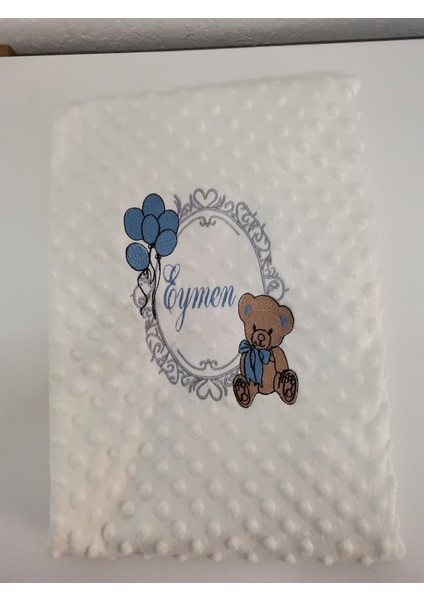 Isme Özel Nakışlı Sevimli Ayıcıklı Bebek Battaniyesi Isimli Battaniye modelleri