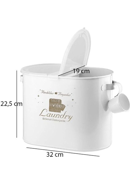 2 Bölmeli Metal Deterjan Kutusu 12 Lt LR054 fiyatları