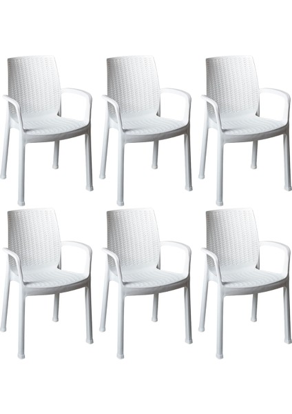 Netaks Efes (Rattan) Sandalye %100 Orjinal 6'lı Takım