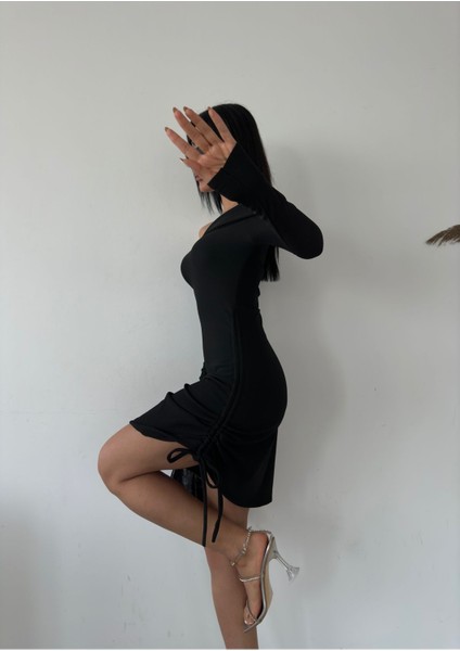 Büzgülü Madonna Yaka Elbise indirimleri