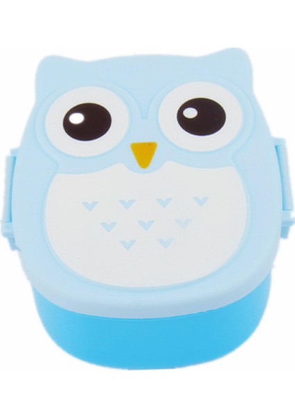 Baykuş Öğle Ği Kutusu Tazelik Kutusu Sızdı Çok Karikatür Mavi (Yurt Dışından)