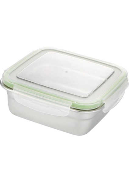 Kare Sebzelik Mühürlü Öğle Ği Kutusu Bento Kutusu Kar Teneke 750ML (Yurt Dışından)