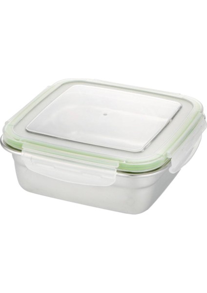 Kare Sebzelik Mühürlü Öğle Ği Kutusu Bento Kutusu Kar Teneke 750ML (Yurt Dışından)