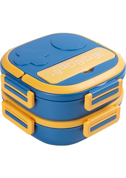 Öğle Ği Kutusu Taşınabilir Ücü Öğle Ği Istiflenebilir Salatalar Çocuklar Için Öğrenci 1050ML Mavi (Yurt Dışından)