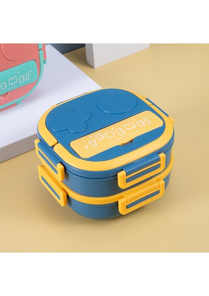 Öğle Ği Kutusu Taşınabilir Ücü Öğle Ği Istiflenebilir Salatalar Çocuklar Için Öğrenci 1050ML Mavi (Yurt Dışından) modelleri