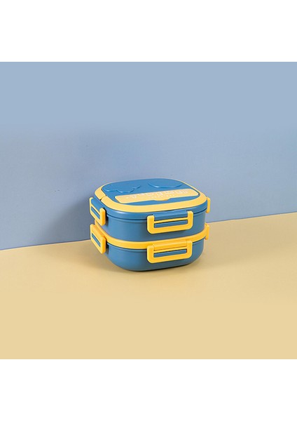 Öğle Ği Kutusu Taşınabilir Ücü Öğle Ği Istiflenebilir Salatalar Çocuklar Için Öğrenci 1050ML Mavi (Yurt Dışından) indirimleri