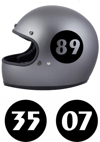 Kişiye Özel 2 Adet Numara Motosiklet Araba Oto Sticker 00099 fiyatları