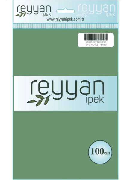 Ipek Düz Renk Dikişsiz Oyalık Yazma 100 cm Açık Çağla 105