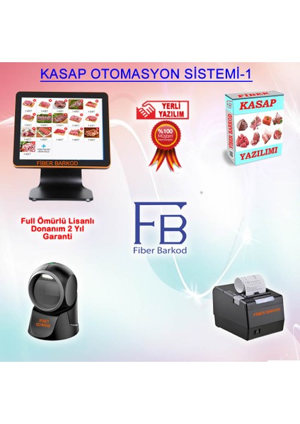 Fiber Barkod Kasap Barkod Sistemi- 1 / Fiber Barkod