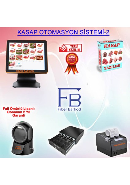 Kasap Barkod Sistemi- 2 / Fiber Barkod