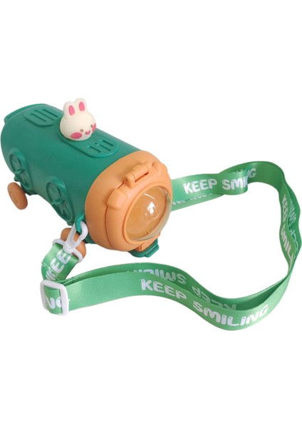 Su Şişesi 500ML Içme Bardağı ve Kız Çocuk Kampı Yeşil (Yurt Dışından)