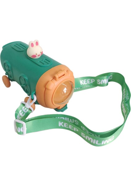 Su Şişesi 500ML Içme Bardağı ve Kız Çocuk Kampı Yeşil (Yurt Dışından)