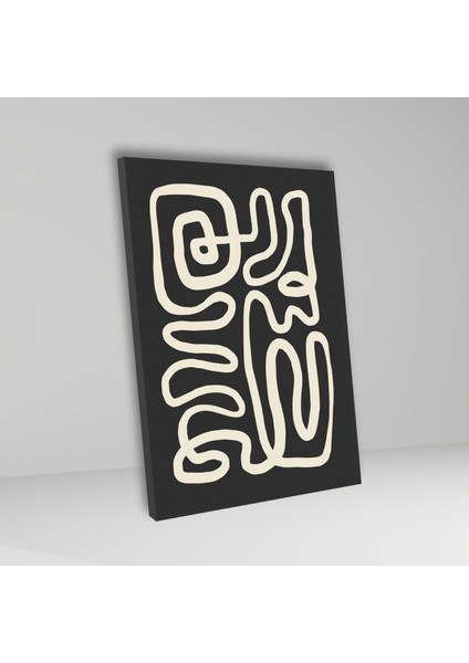 3'lü Kanvas Duvar Tablosu Krem Siyah Matisse Tasarım modelleri