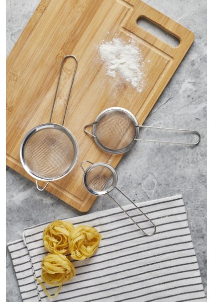 Liam 3lü Paslanmaz Süzgeç 6-8-10 cm fiyatları