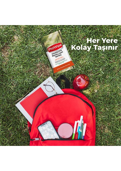 Sivrisinek Kovucu Islak Mendil - Bitkisel İçerikli Sivrisinek ve Böcek Kovucu