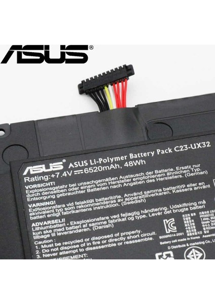 Asus Zenbook C23-UX32 UX32, UX32L UX32V UX32VD Batarya Asus Pili