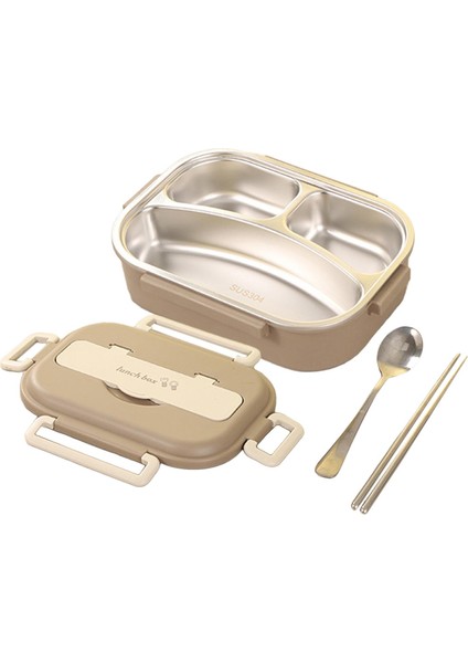 Bento Box 4 Taraflı Için Taşınabilir Çatal Bıçak Takımı (Yurt Dışından)