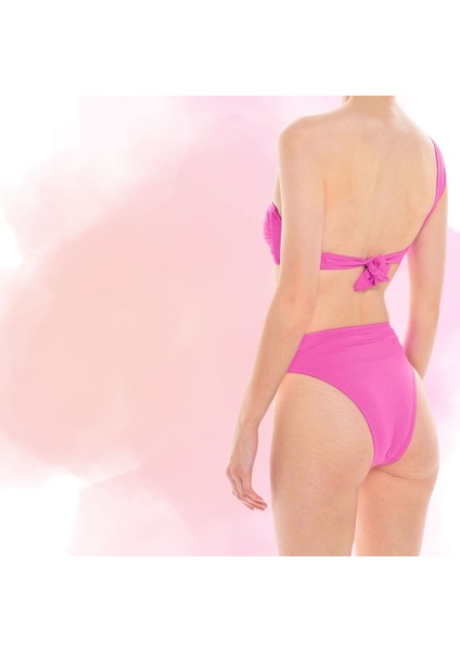 Straplez Pembe Bikini Takım