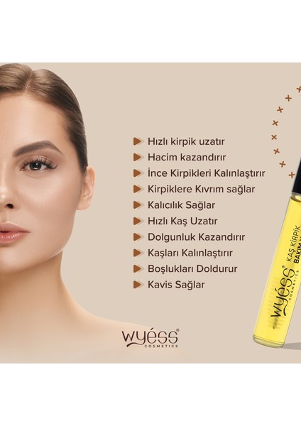 Organik Kaş Kirpik Bakım Yağı-Serumu Lavanta Yağı, Biberiye Yağı, E /a Vitaminli + 35 Yağ 14 ml