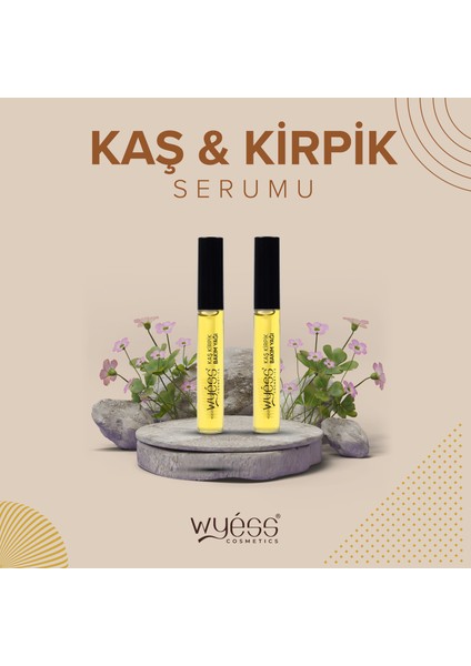 Organik Kaş Kirpik Bakım Yağı-Serumu Lavanta Yağı, Biberiye Yağı, E /a Vitaminli + 35 Yağ 14 ml