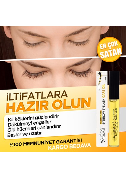 Organik Kaş Kirpik Bakım Yağı-Serumu Lavanta Yağı, Biberiye Yağı, E /a Vitaminli + 35 Yağ 14 ml